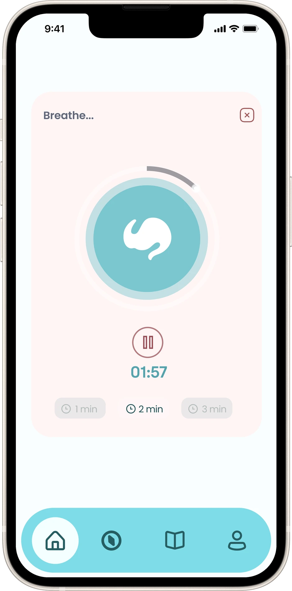 First design of the breathing exercise