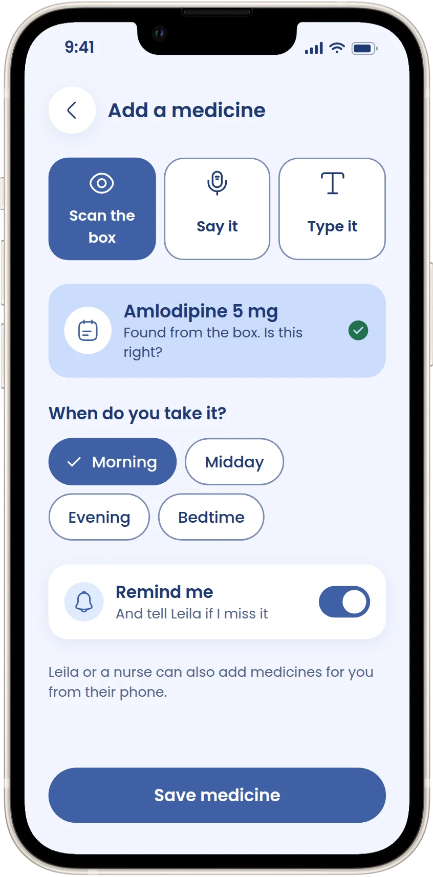 Add a medicine