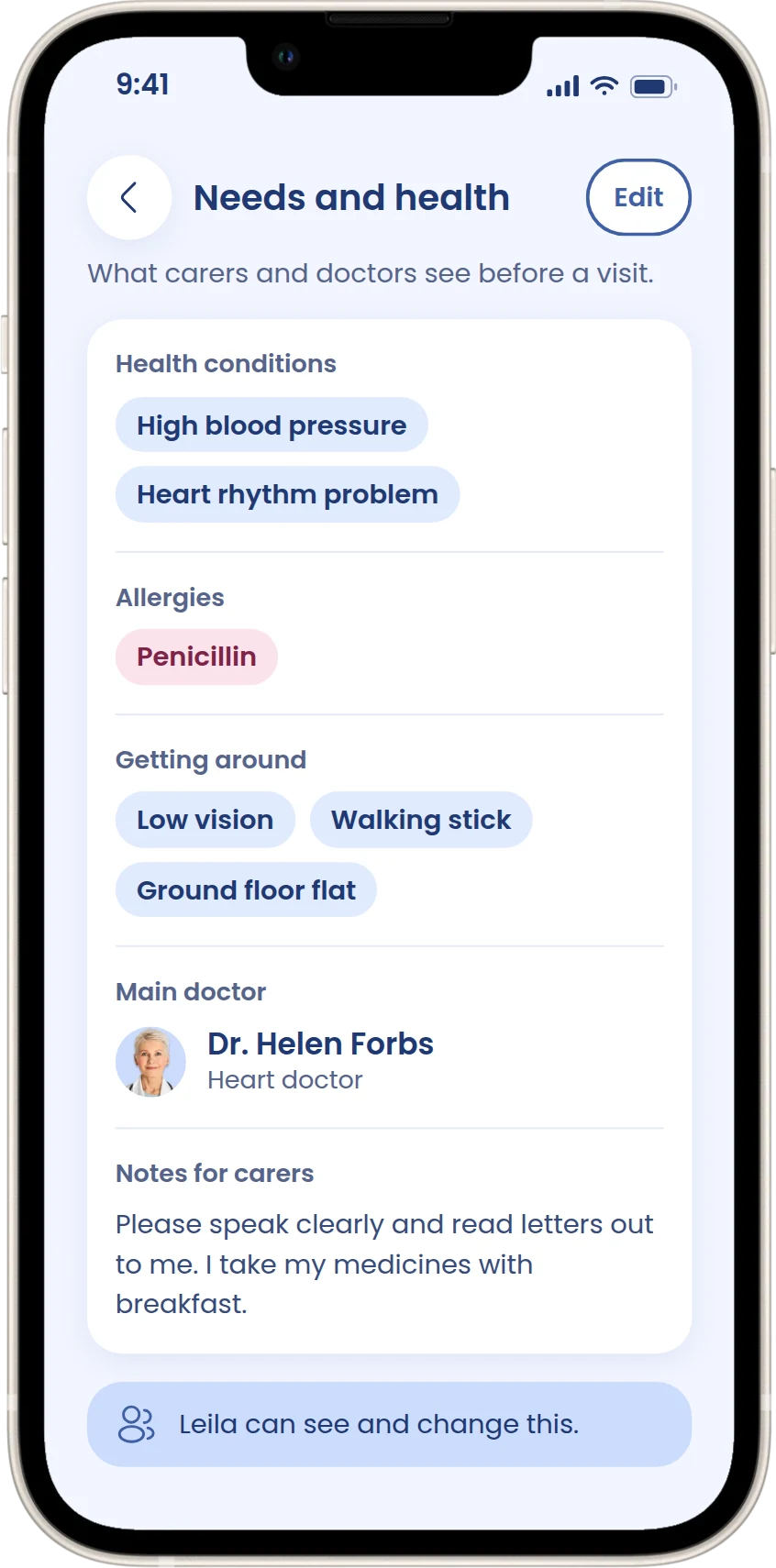 Needs and health